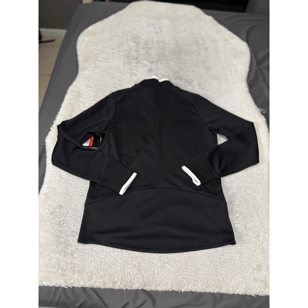 Nike Golf Women's 1/4 Zip Black Pullover Sweatshirt Dri Fit Size Large LOGO - Picture 2 of 11